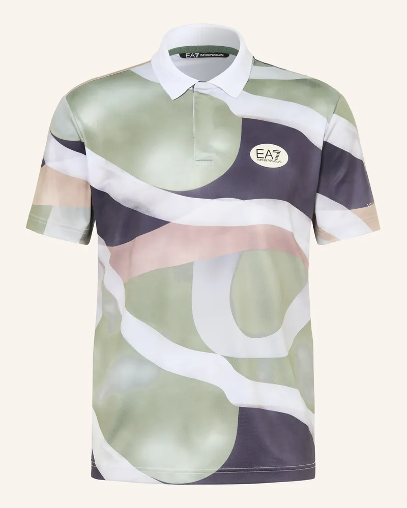 EA7 Funktions-Poloshirt Tennis Pro gruen Oliv