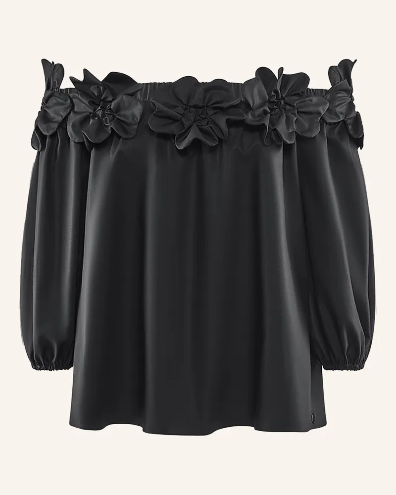 ARMARGENTUM Off-Shoulder-Bluse IDALIA Schwarz