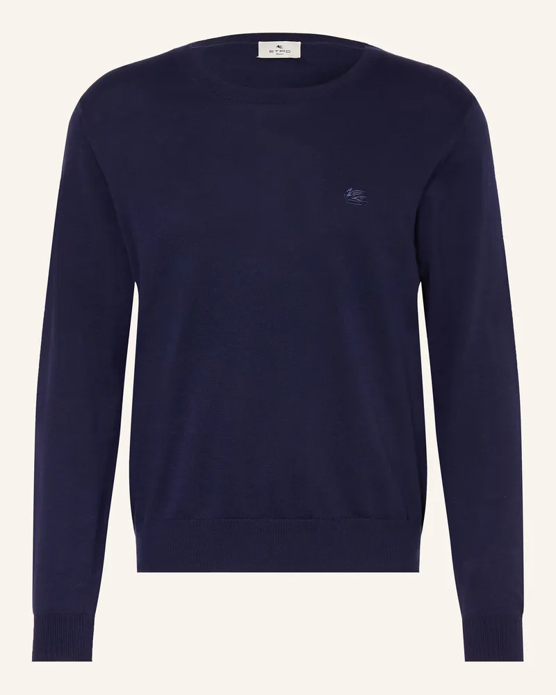 Etro Pullover blau Dunkelblau