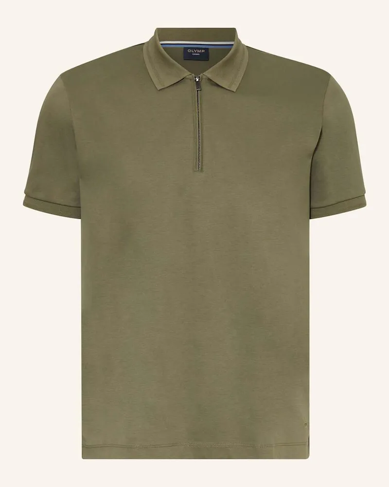 Olymp Jersey-Poloshirt Casual comfort fit Gruen