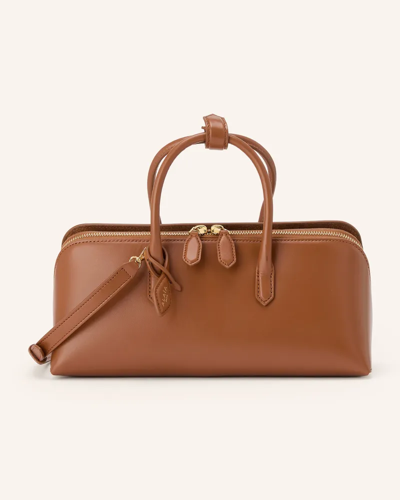 Alaïa Schultertasche Delta Small braun Cognac