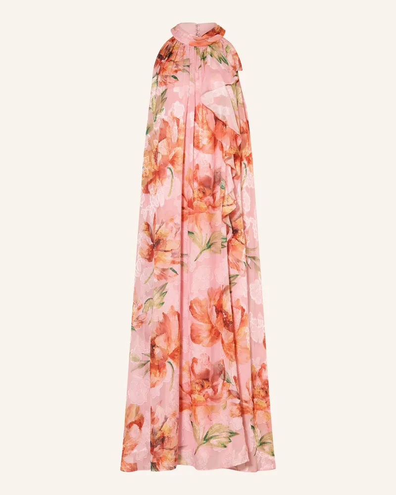 Adrianna Papell Abendkleid Mit Volants orange Rosa