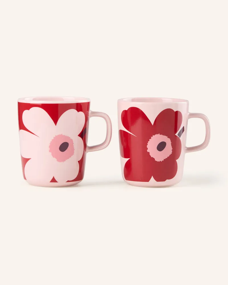 Marimekko 2er-Set Henkelbecher Juhla pink Rosa