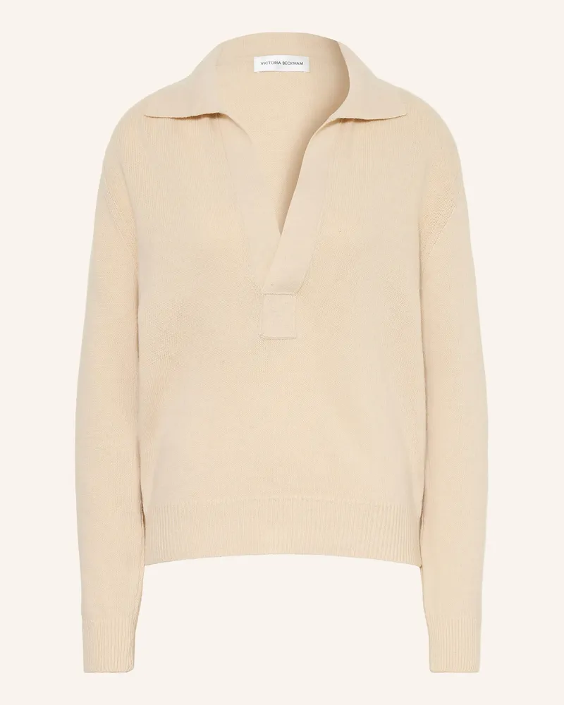 Victoria Beckham Pullover Mit Cashmere beige Creme