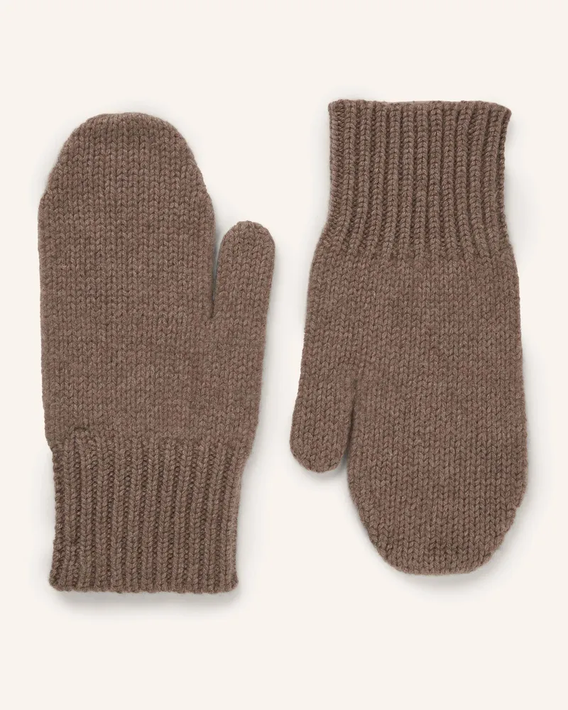 (THE MERCER) N.Y. Cashmere-Fäustlinge Taupe