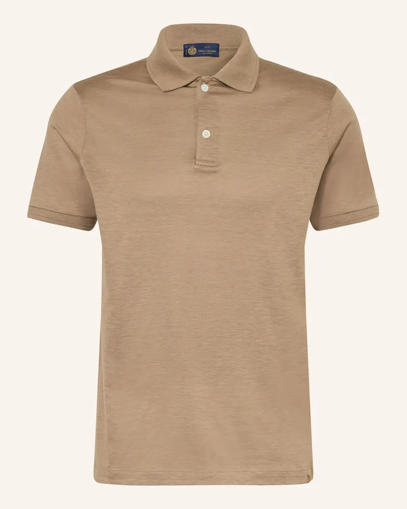 Paul & Shark Poloshirt mit Seide Hellbraun