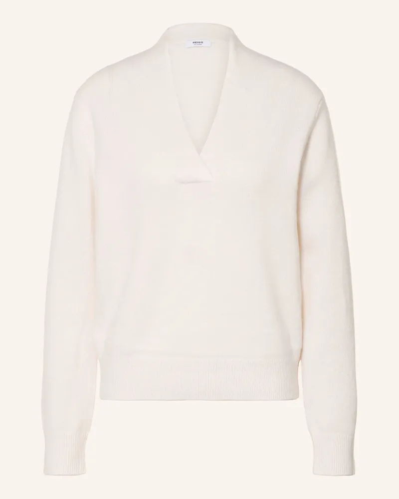 Reiss Cashmere-Pullover Blanche weiss Creme