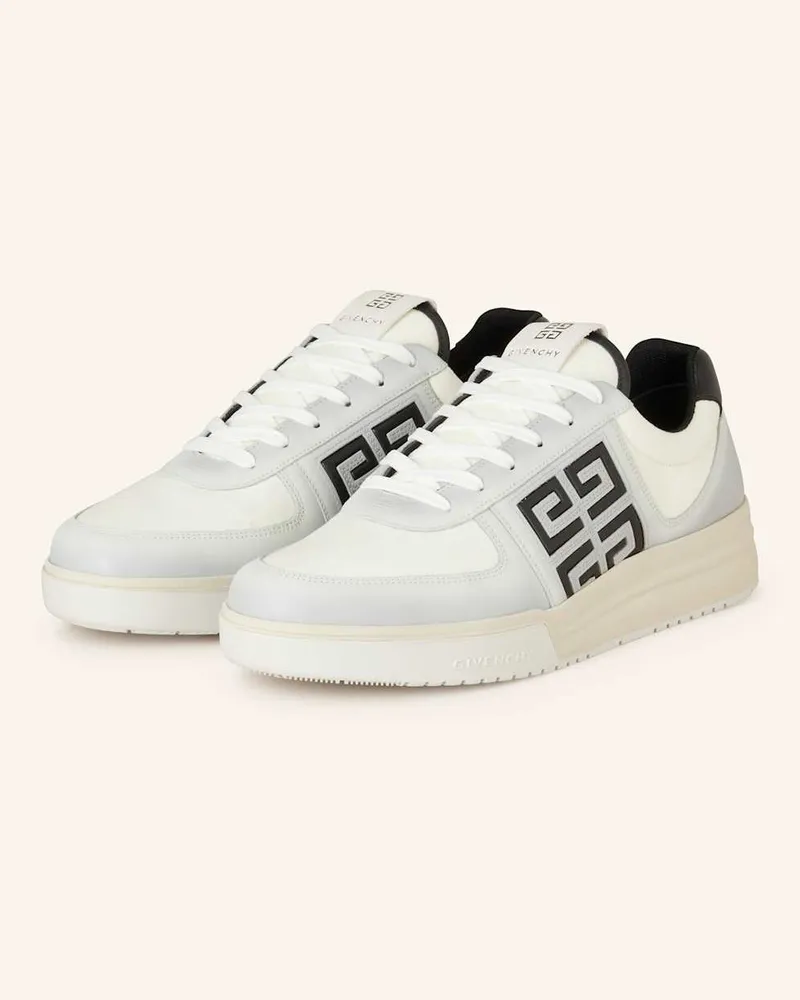 Givenchy Sneaker G4 - WEISS/ HELLGRAU/ SCHWARZ Weiss