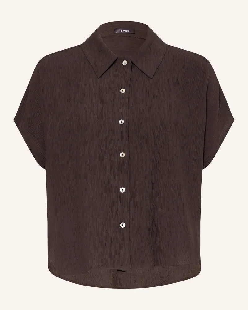 OPUS Bluse FASINGA Dunkelbraun