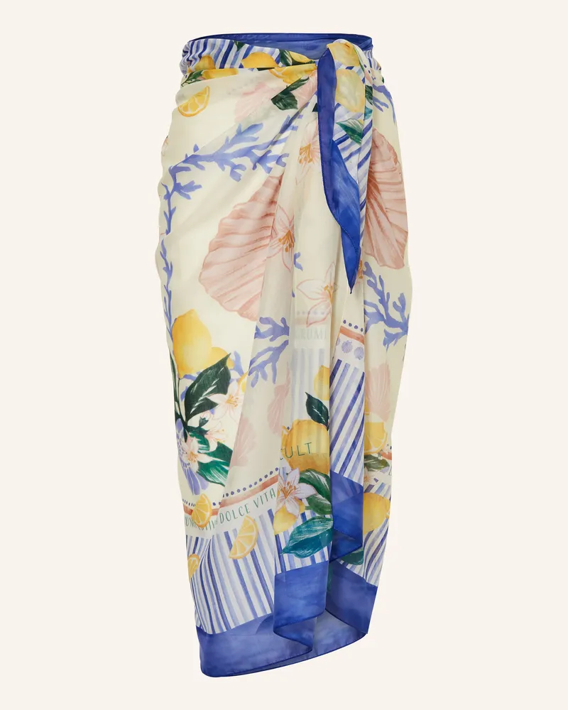 watercult Pareo blau Creme