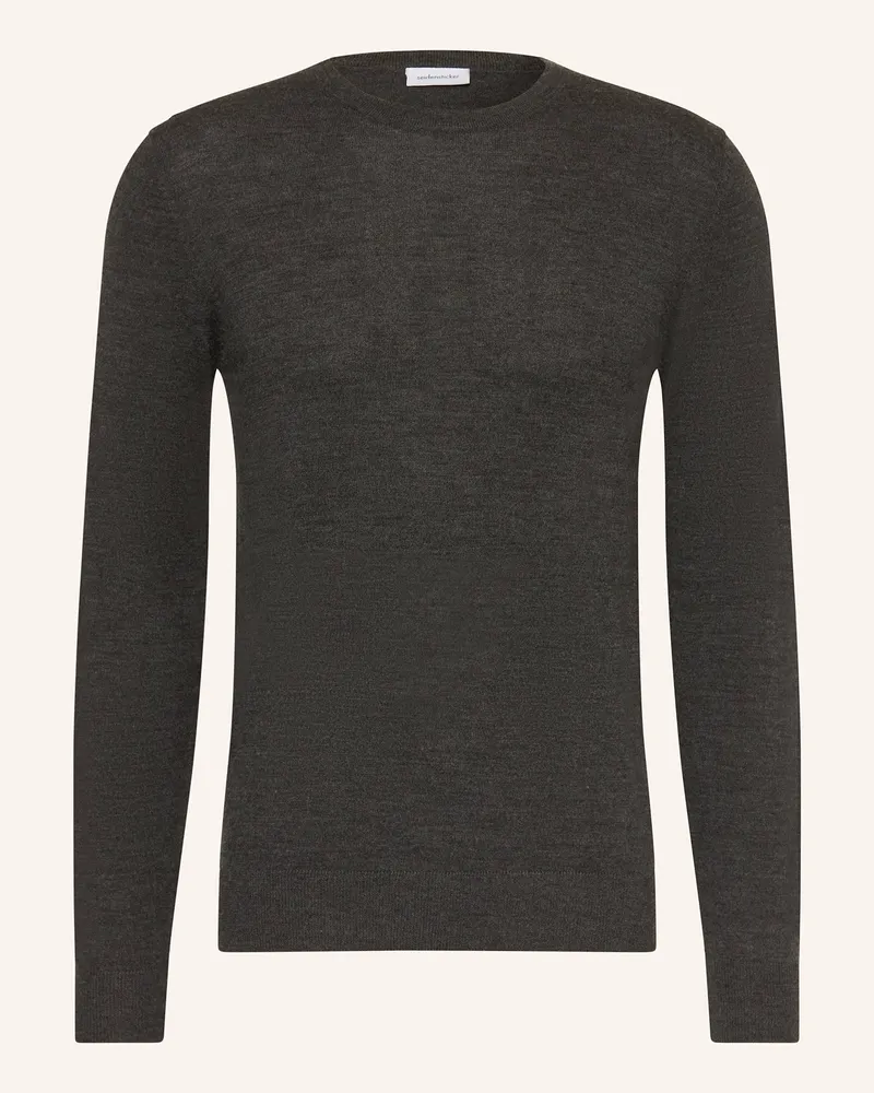 Seidensticker Pullover Aus Merinowolle grau Dunkelgrau