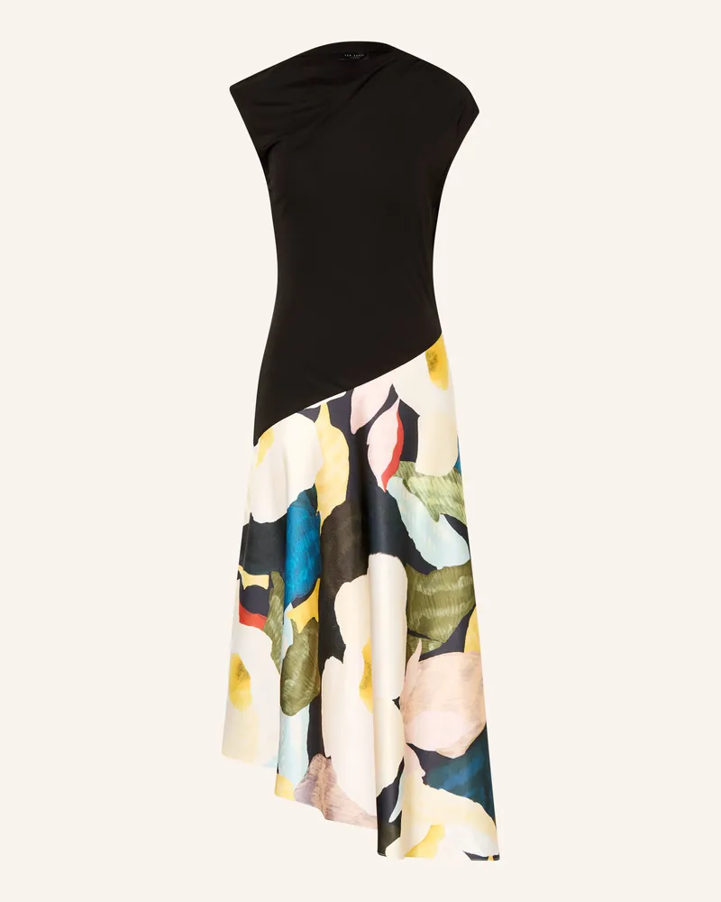 Ted Baker Kleid Aeslyn Im Materialmix schwarz Schwarz