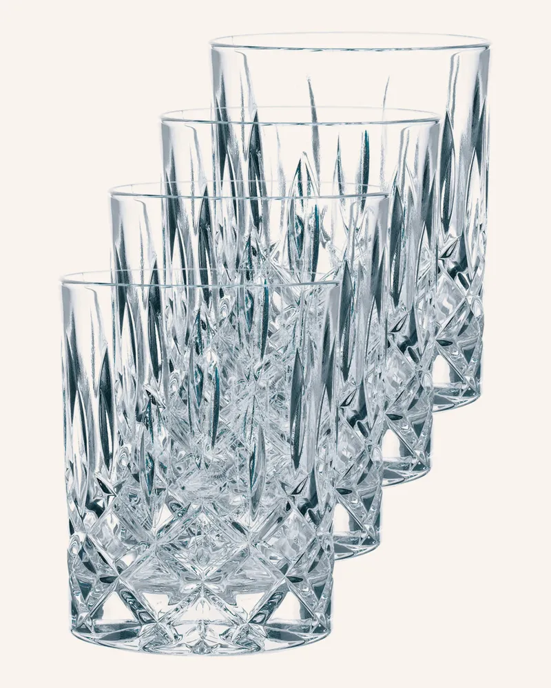 Nachtmann 4er-Set Whiskygläser Noblesse transparent Weiss