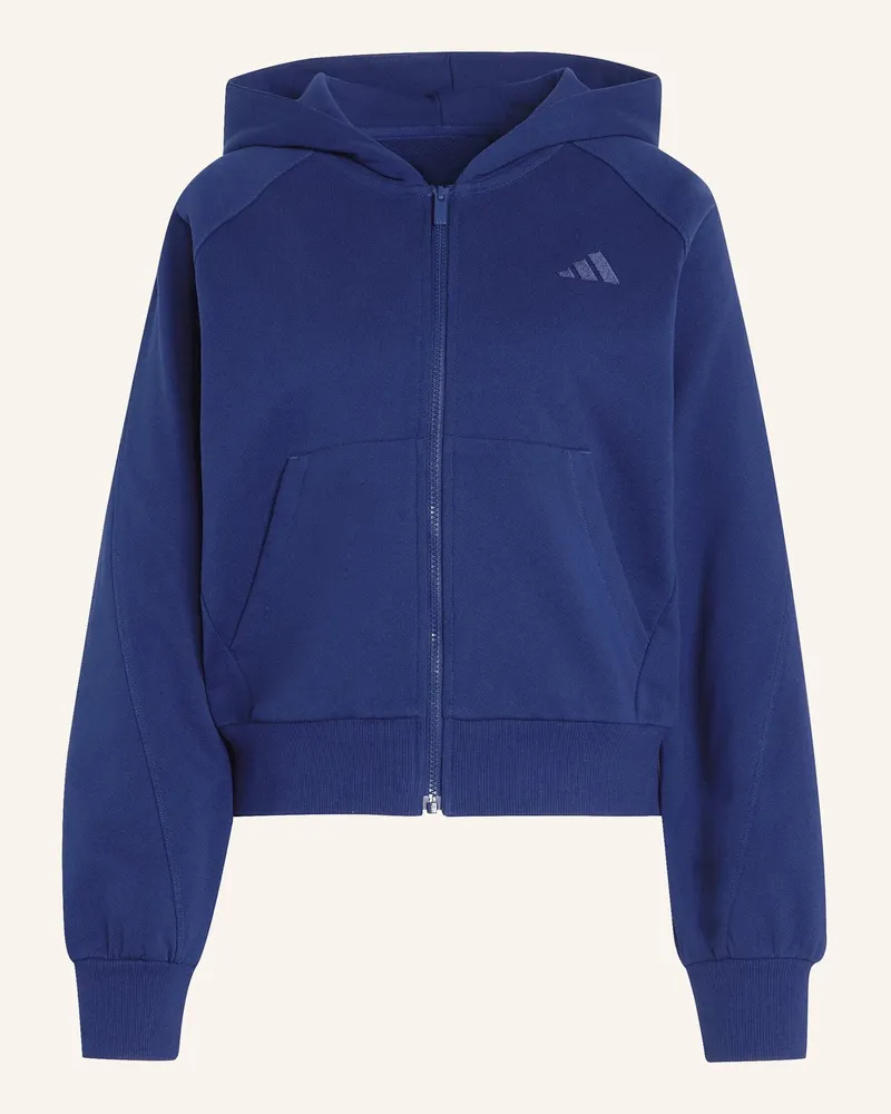 adidas Adidas Kit Kapuzenjacke, Kleines Logo blau Blau