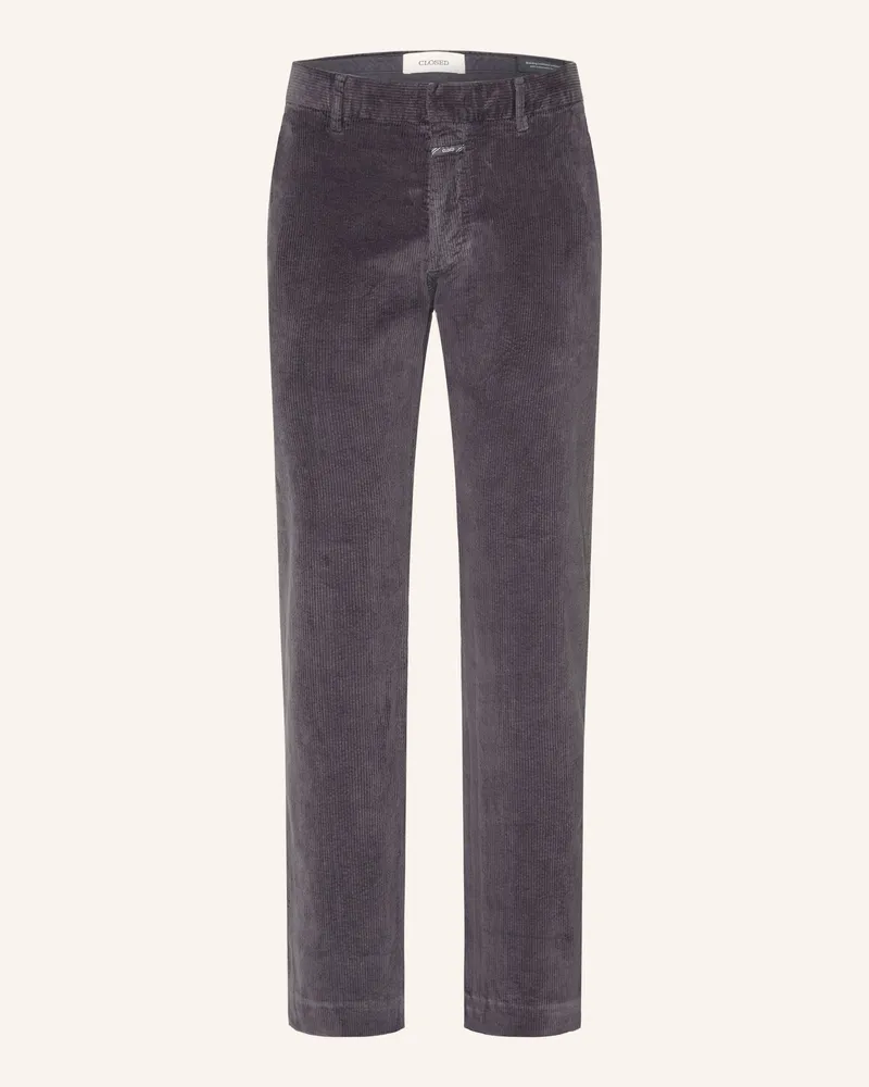 Closed Cordhose Clifton Slim Fit grau Blaugrau