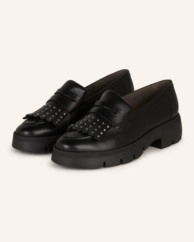 paul green Penny-Loafer schwarz Schwarz
