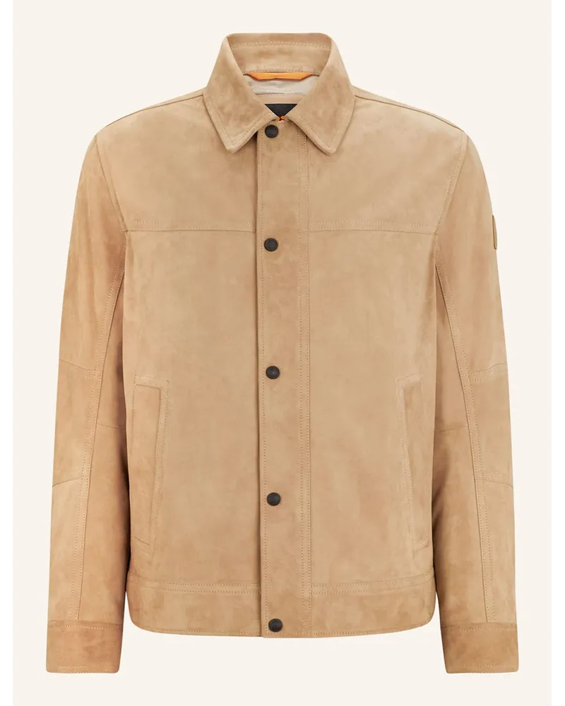 HUGO BOSS Lederjacke JOMISTER Beige