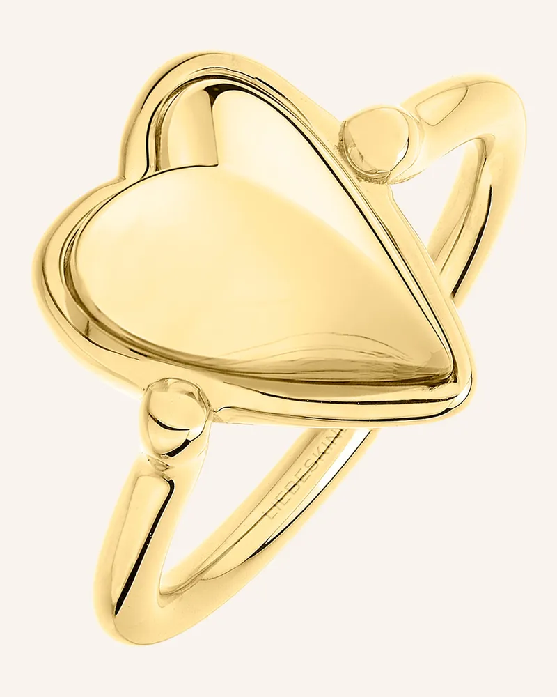 Liebeskind Ring  aus  Edelstahl Gold