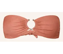 Bandeau-Bikini-Top mit Glitzergarn