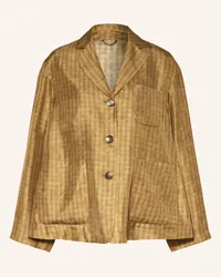 KILTIE Seidenblazer Gold