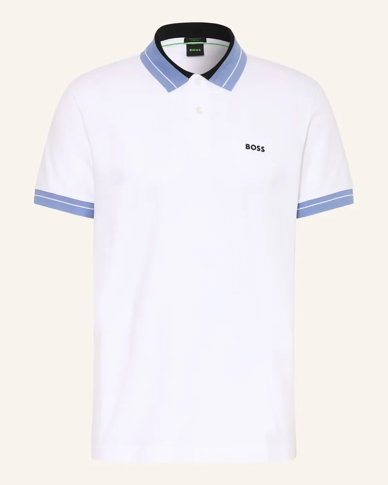 HUGO BOSS Piqué-Poloshirt MEMBER Regular Fit Weiss