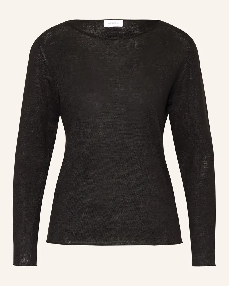 Darling Harbour Leinenpullover Black