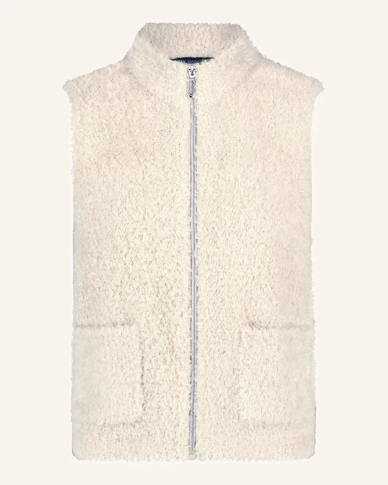 Betty Barclay Teddyfell-Weste weiss Ecru