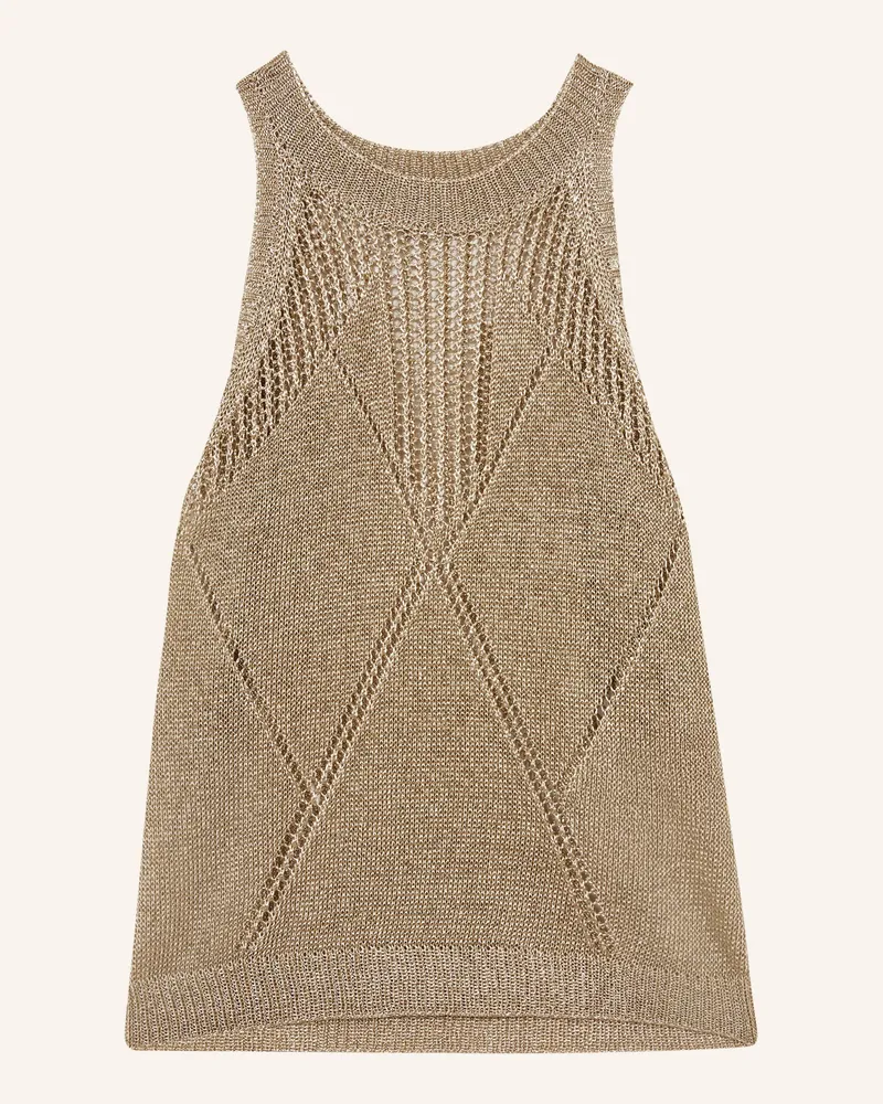 Reiss Stricktop Maia Mit Glitzergarn gold Gold