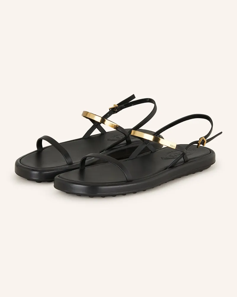 TOD'S Sandalen GOMMA Schwarz