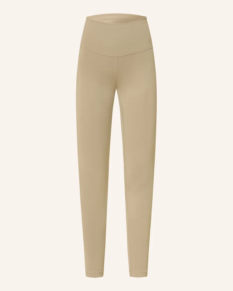 LULULEMON Tights WUNDER TRAIN HR 28IN Hellbraun