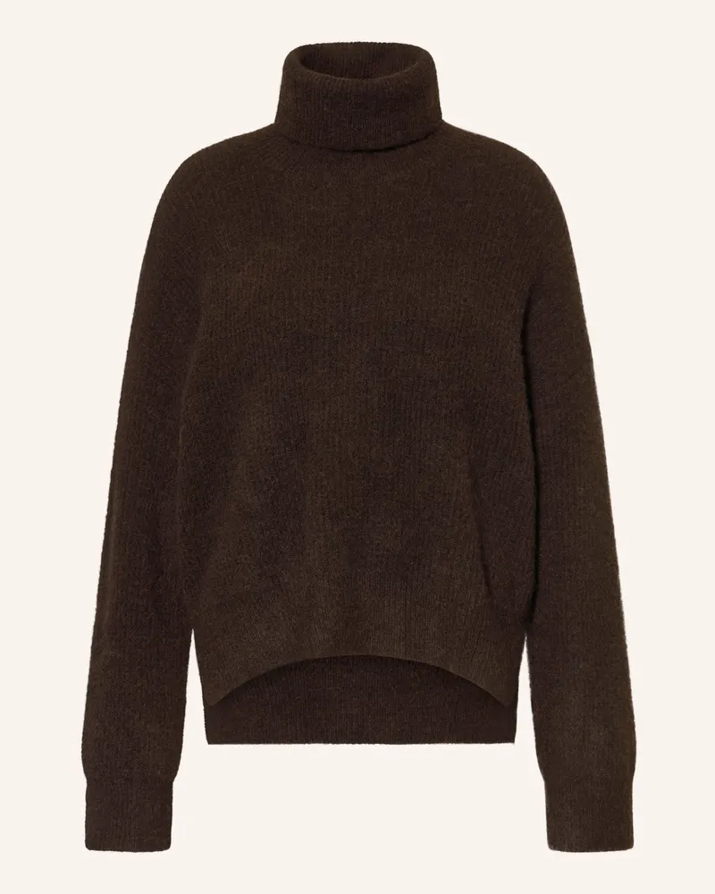 Gestuz Rollkragenpullover Alphagz Mit Alpaka braun Dunkelbraun