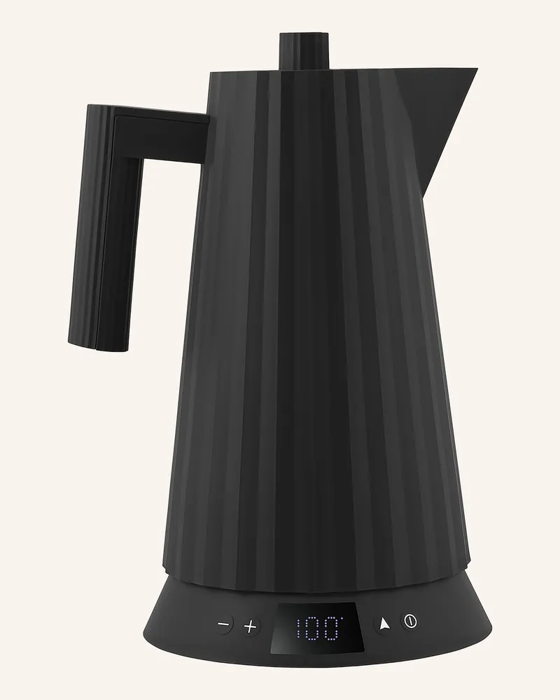 Alessi Wasserkocher Plissé schwarz Schwarz