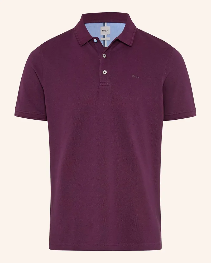 Brax Piqué-Poloshirt STYLE PETE Dunkellila