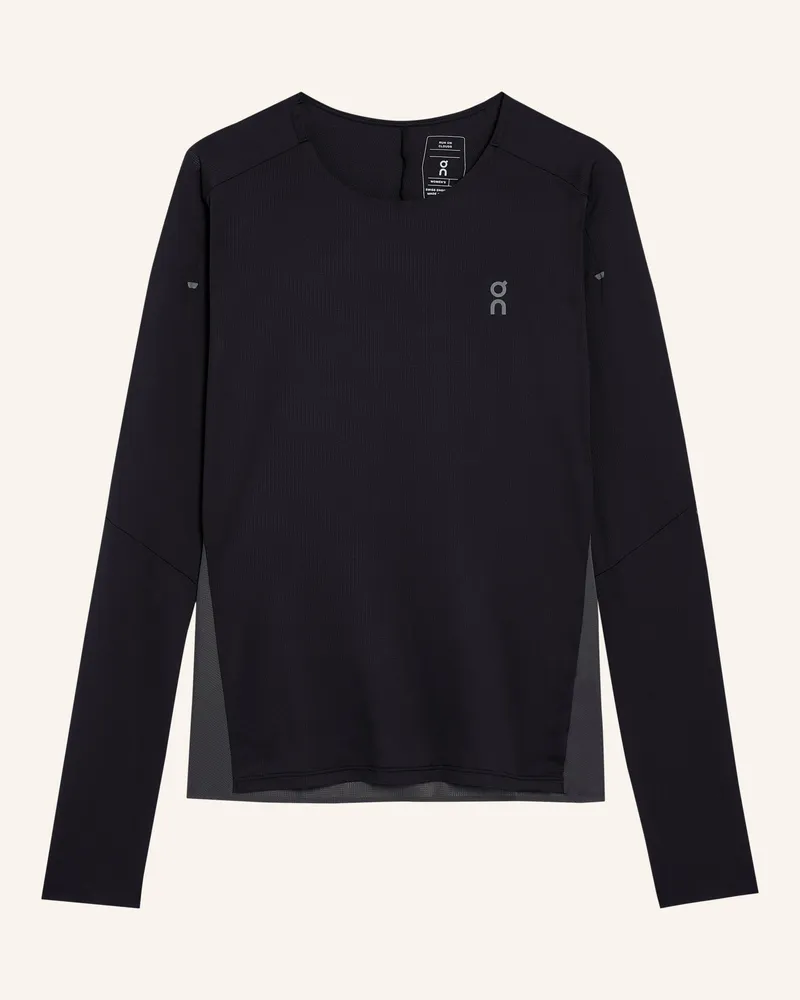 ON Laufshirt Performance Long-T schwarz Schwarz