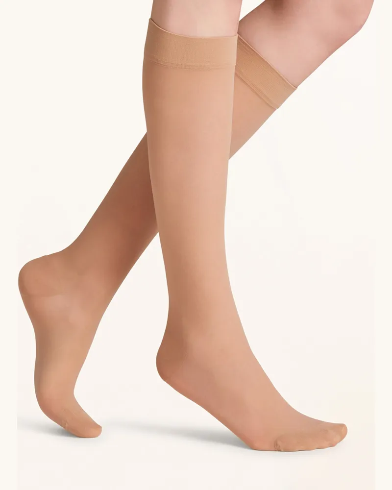 Falke Fein-Kniestrümpfe Energize Knee-High 30 Den beige 4059