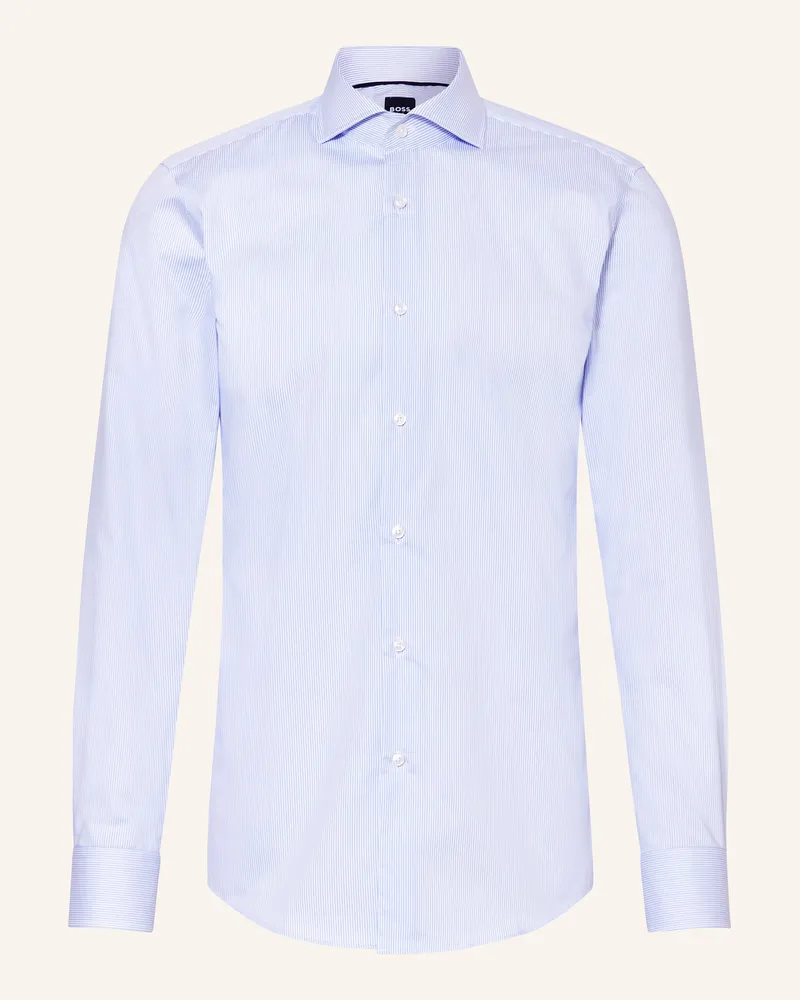 HUGO BOSS Hemd Hank Slim Fit blau Hellblau