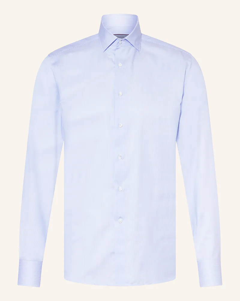 Canali Hemd Regular Fit Hellblau