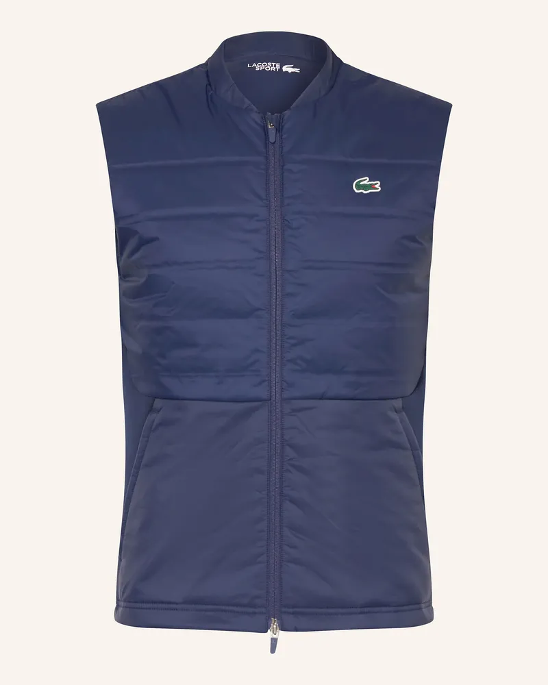 Lacoste Hybrid-Steppweste blau Dunkelblau