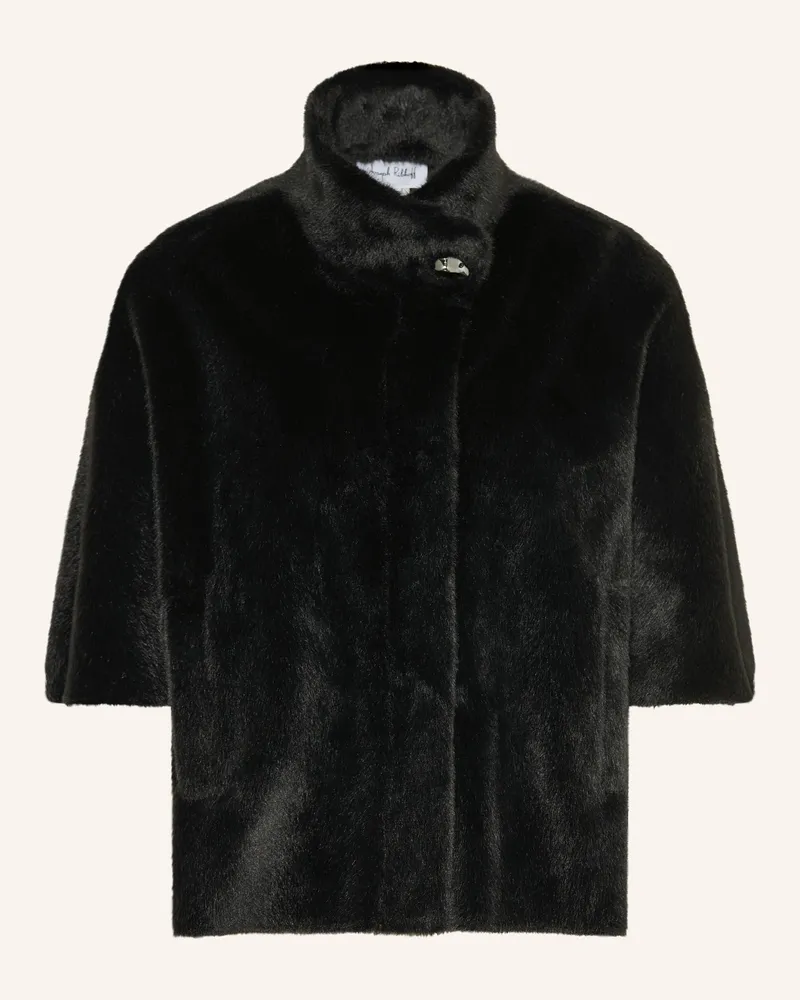 Joseph Ribkoff Kunstfell-Jacke Schwarz