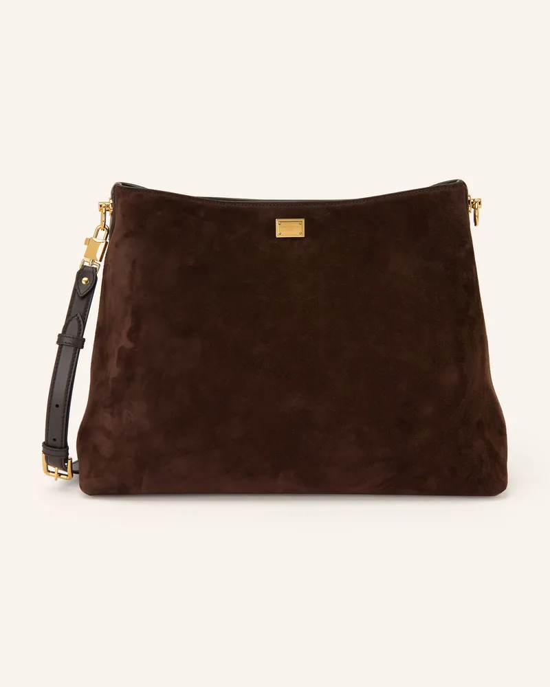 Dolce & Gabbana Schultertasche Vittoria braun Dunkelbraun