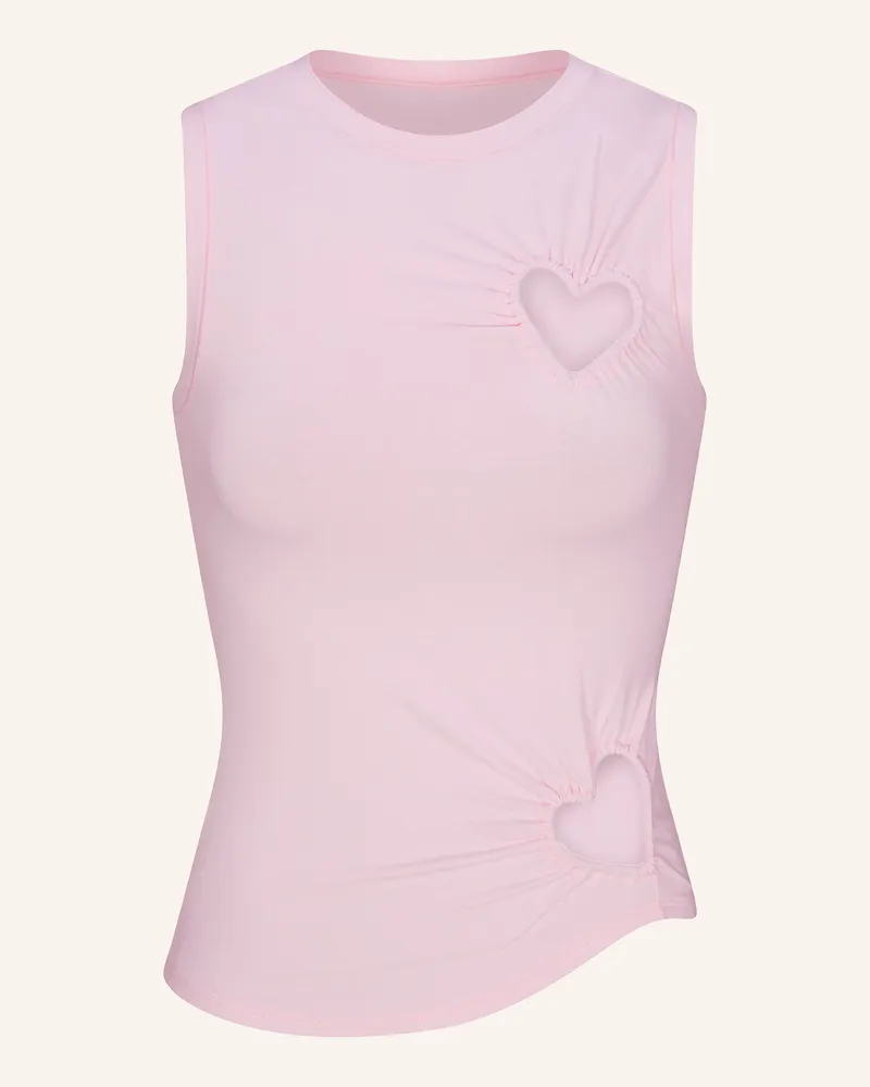 SKIMS Lounge-Top Cotton Jersey rosa Cherry