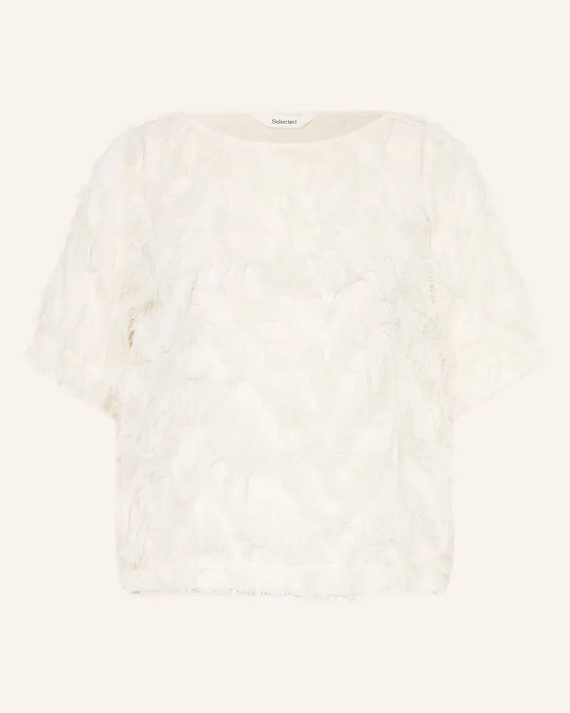 Selected Blusenshirt weiss Ecru