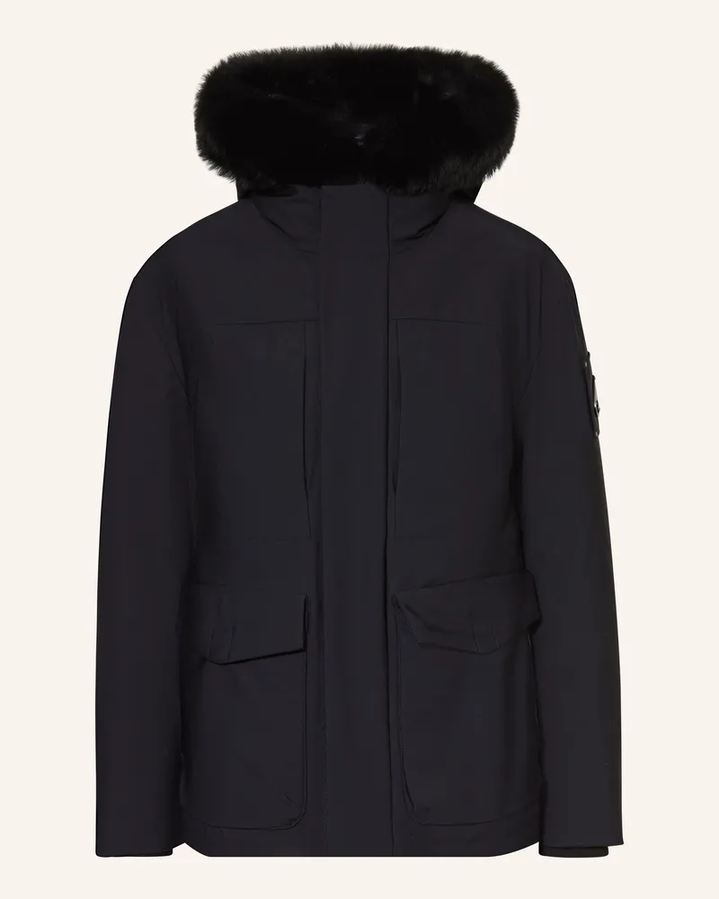 Moose Knuckles Daunenjacke VOLTAIRE 3Q mit abnehmbarer Kapuze Schwarz
