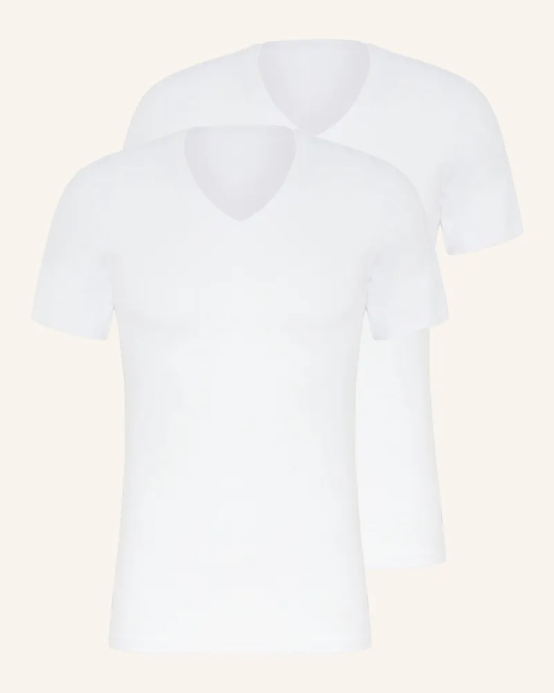 Marc O'Polo 2er-Pack V-Shirts weiss Weiss