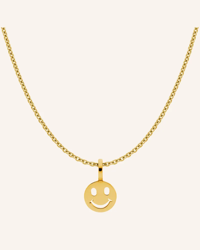 CADA Kette Tiny Smiling Face gold Gold
