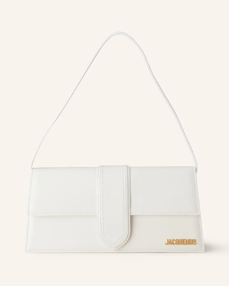 Jacquemus Schultertasche LE BAMBINO LONG Weiss