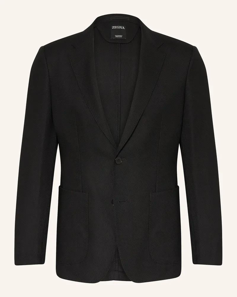 Ermenegildo Zegna Sakko Extra Slim Fit Schwarz
