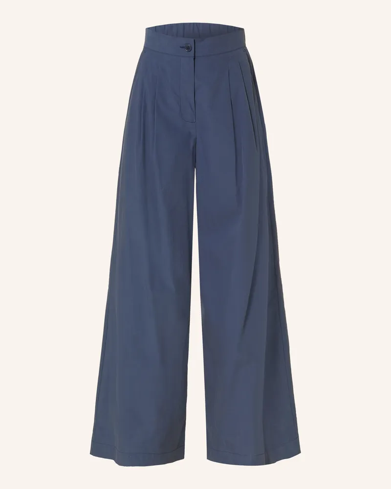Max Mara Marlenehose Benda blau Dunkelblau