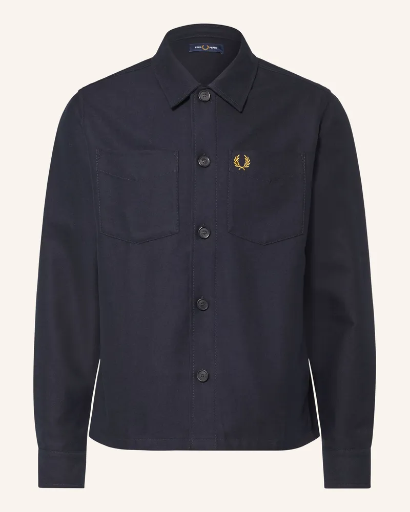 Fred Perry Overjacket blau Dunkelblau