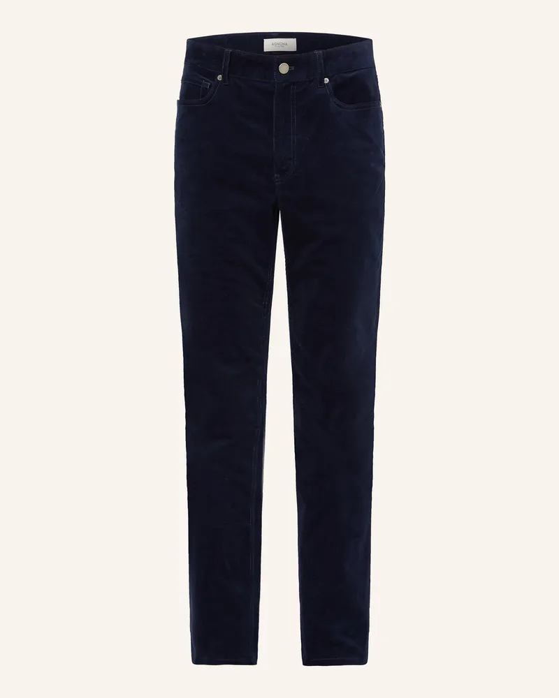 AGNONA Cordhose Regular Fit Blau
